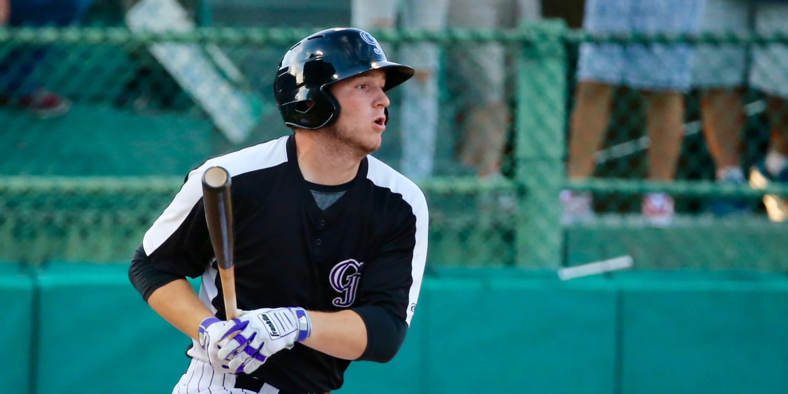 Grant Lavigne hitting technique at Rockies camp