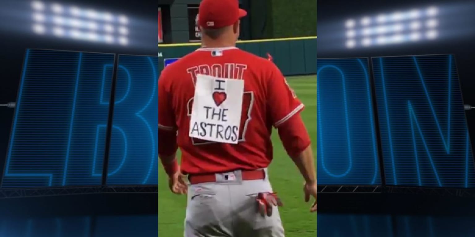 Orbit used one of the oldest pranks in the book on Mike Trout | MLB.com