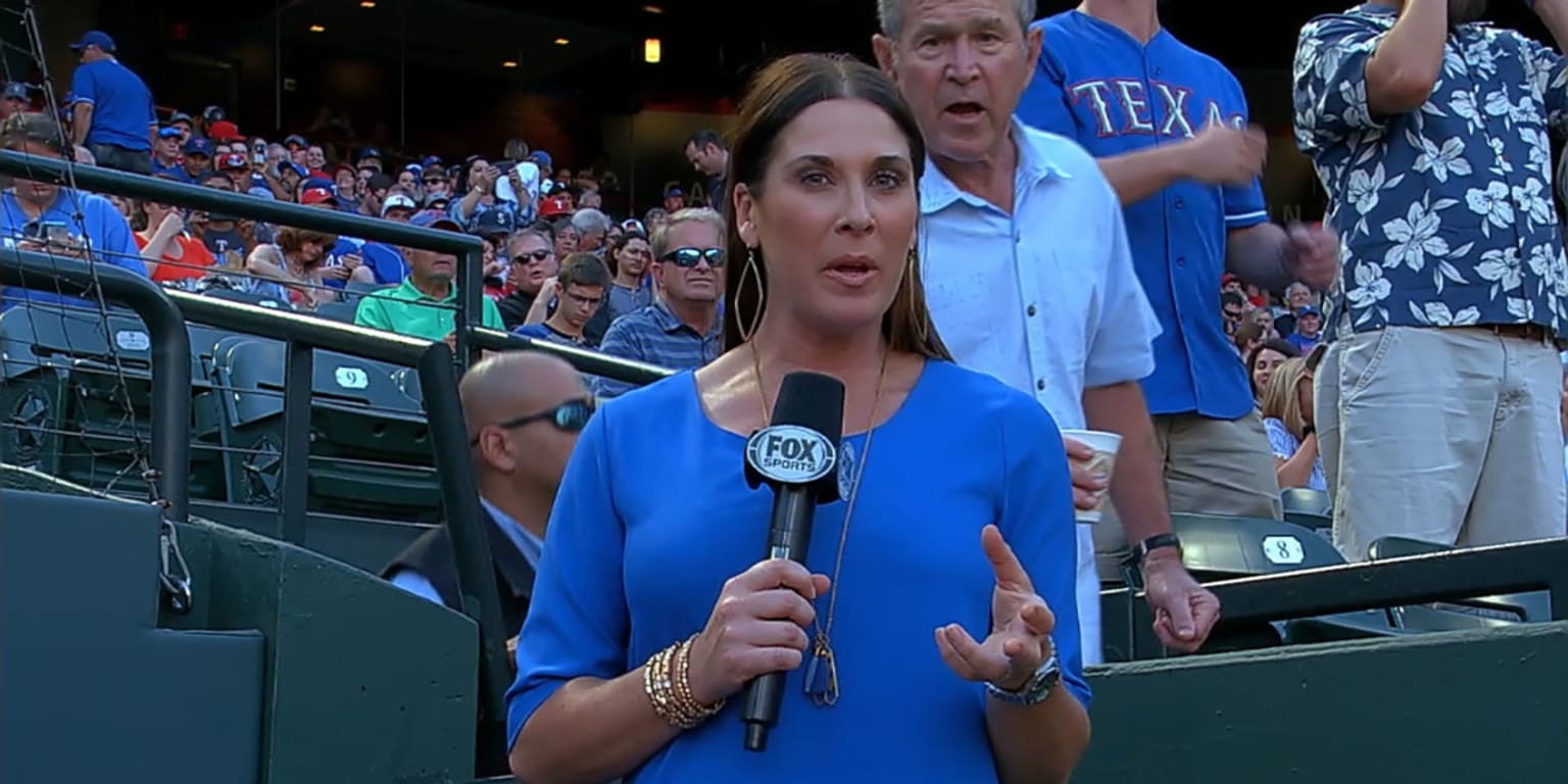 President George W. Bush made a surprise cameo on the Rangers broadcast ...