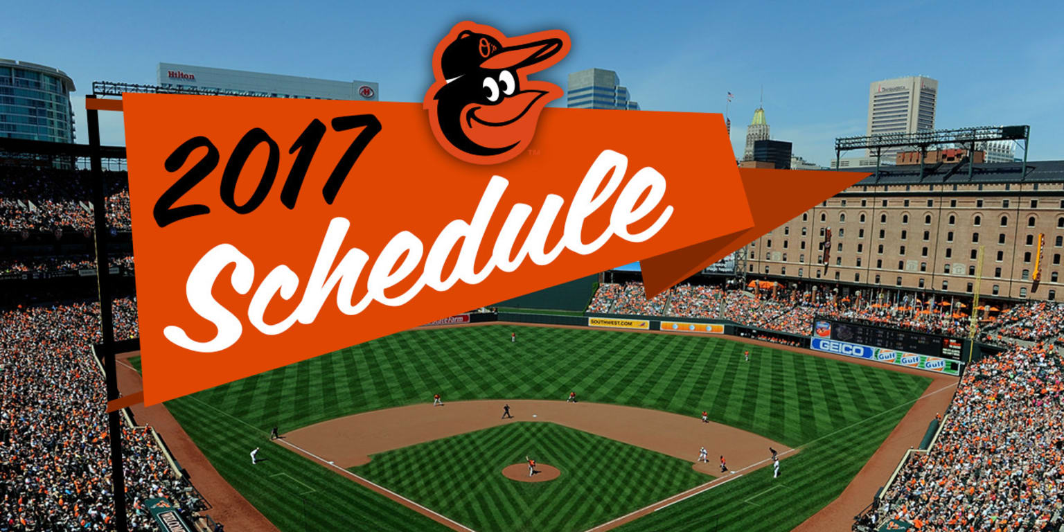 Baltimore Orioles release 2017 schedule