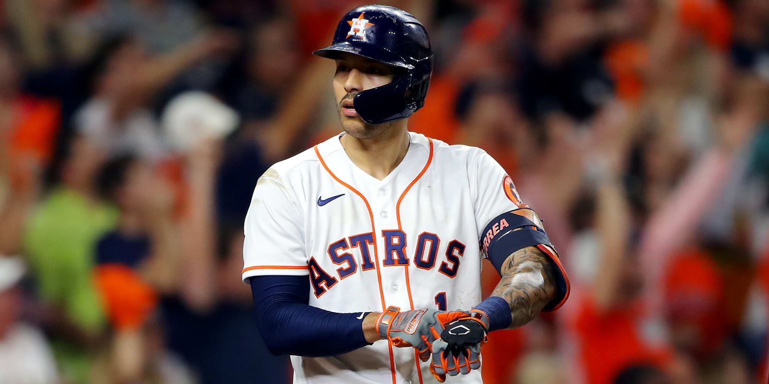 Houston, USA. 27th Oct, 2021. Houston Astros relief pitcher Cristian Javier  throws in the 6th inning in game two against the Atlanta Braves in the MLB  World Series at Minute Maid Park