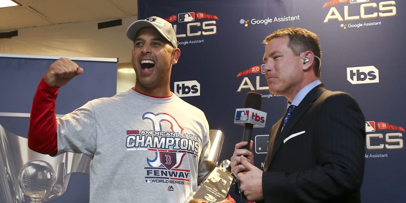 The Red Sox clubhouse serenaded manager Alex Cora with 'Happy Birthday'  after winning the AL pennant