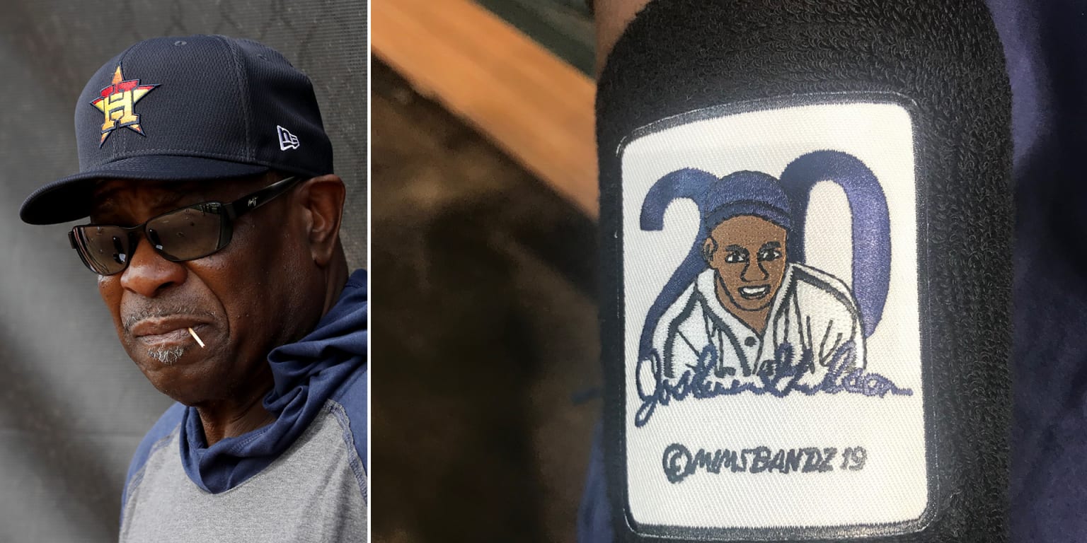 World Series: Astros manager Dusty Baker's wristbands on display