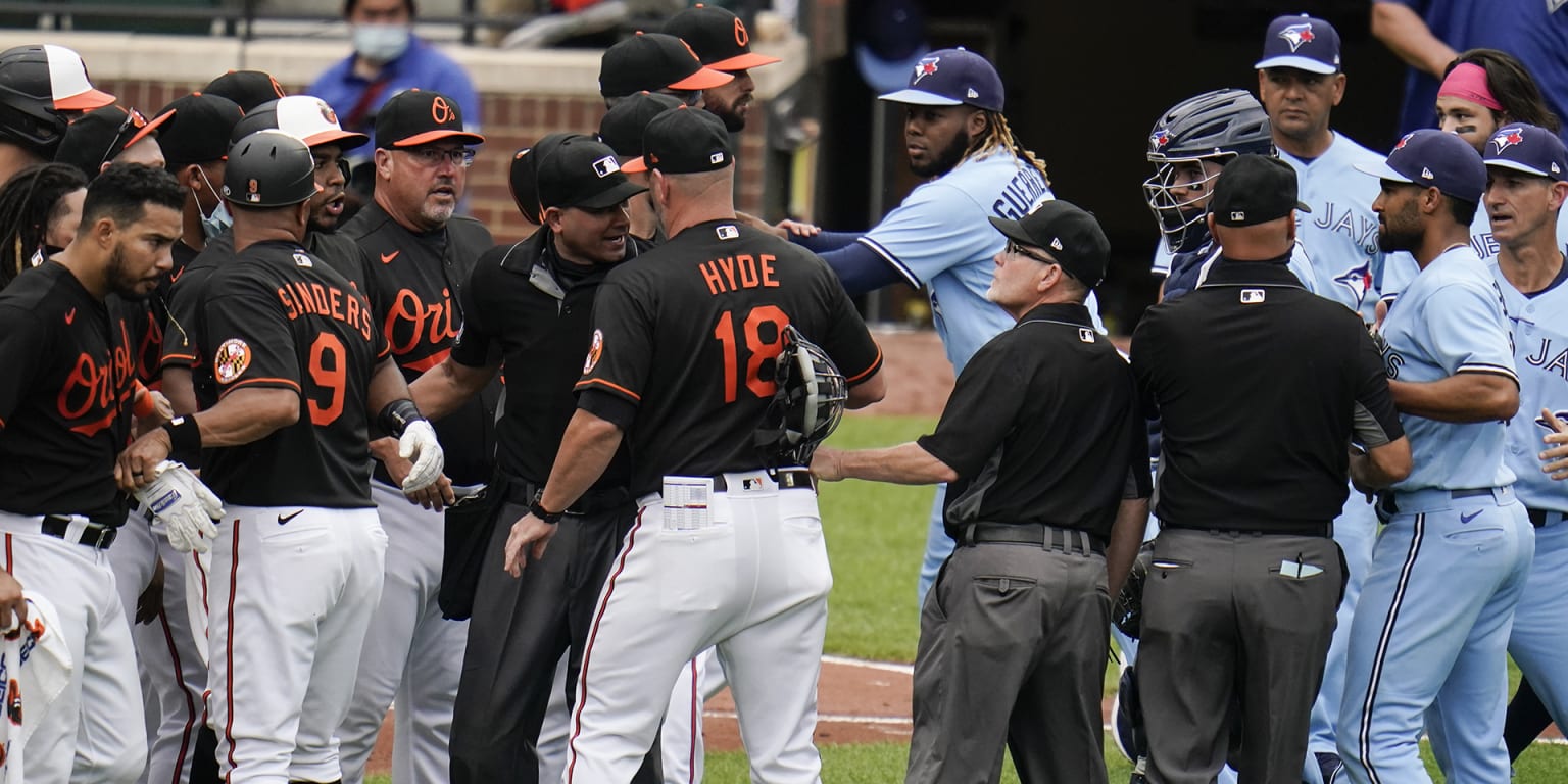 Athletics' Marte leaves game after being hit in head by Manoah pitch