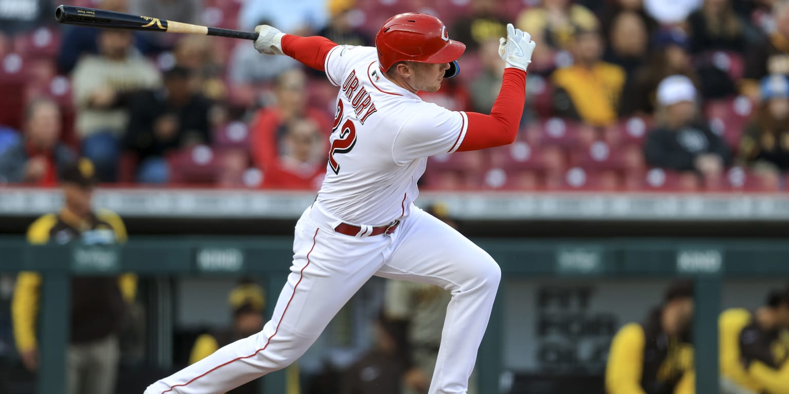 Brandon Drury -- Game Used Broken Bat -- Reds Open on Road for Third Time in