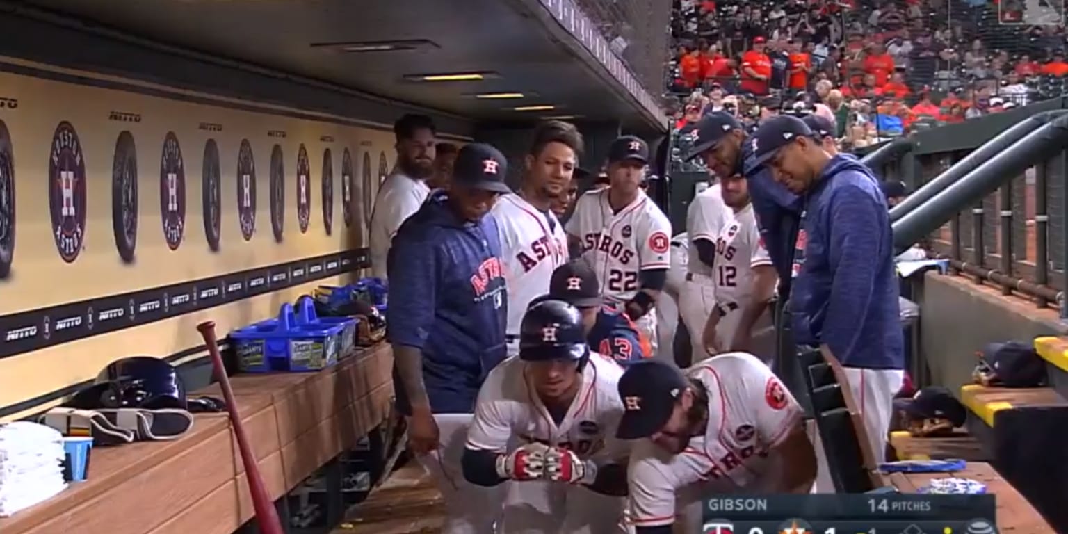 Alex Bregman stared straight into the dugout camera after crushing