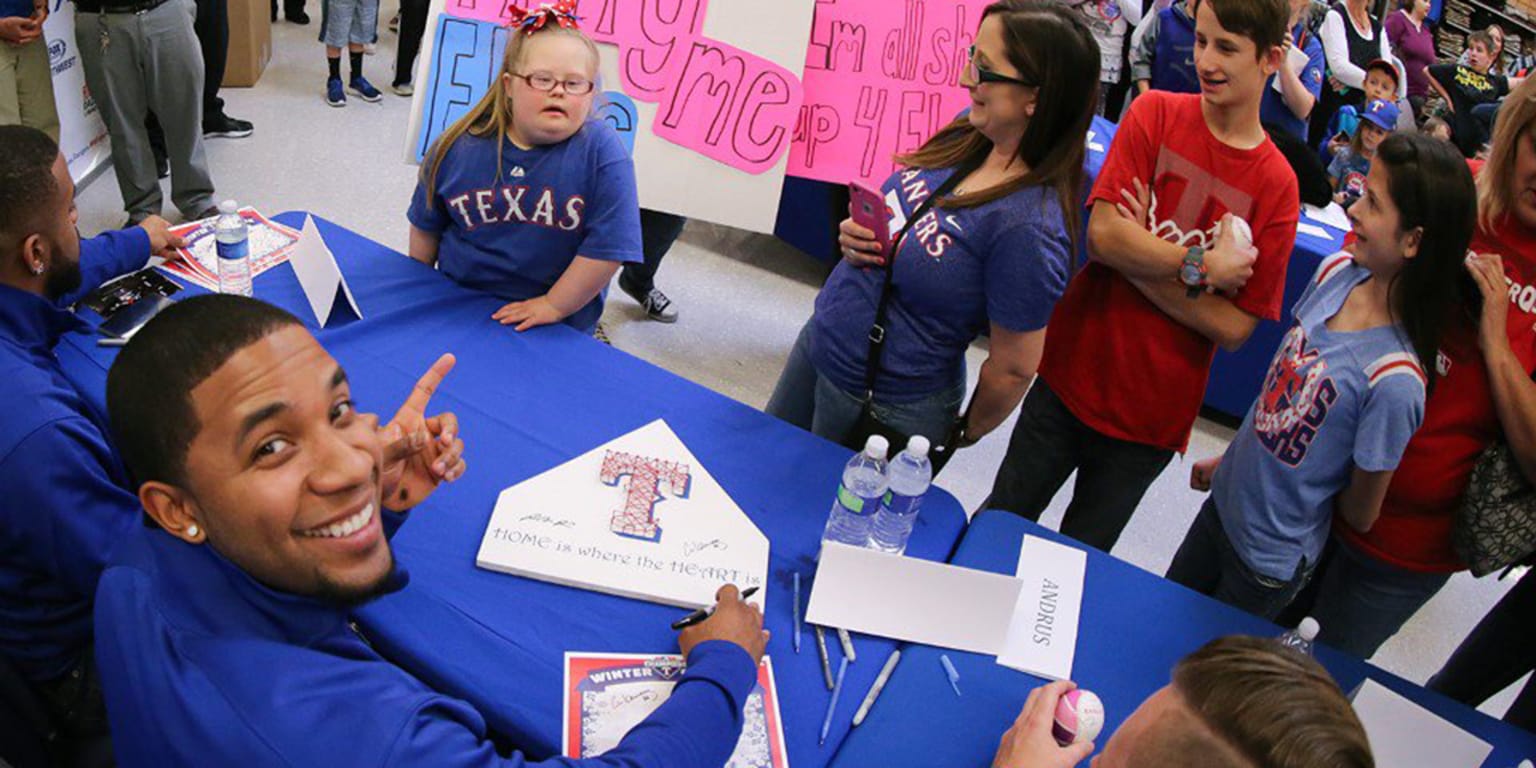 Andrus, Banister and DeShields part of Rangers Winter Caravan