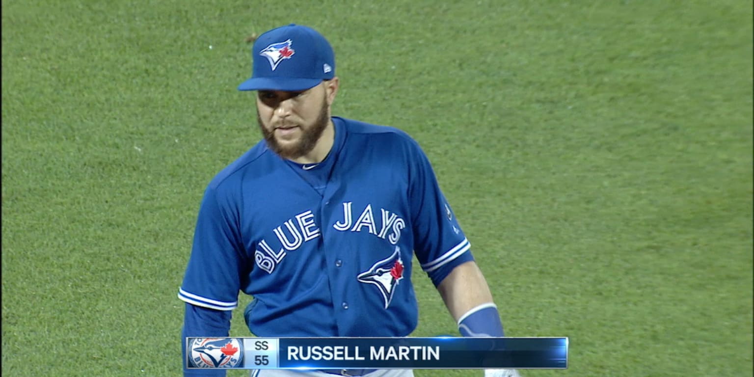  Russell Martin All Star Stitches Game Used Work Out