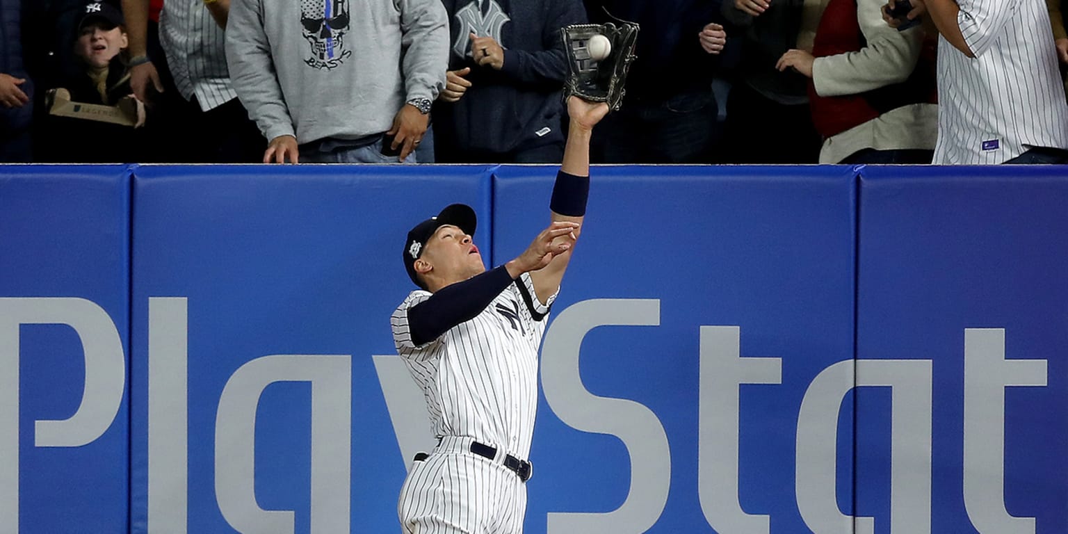 All rise! Aaron Judge makes potential catch of the year as Yankees defeat  Dodgers