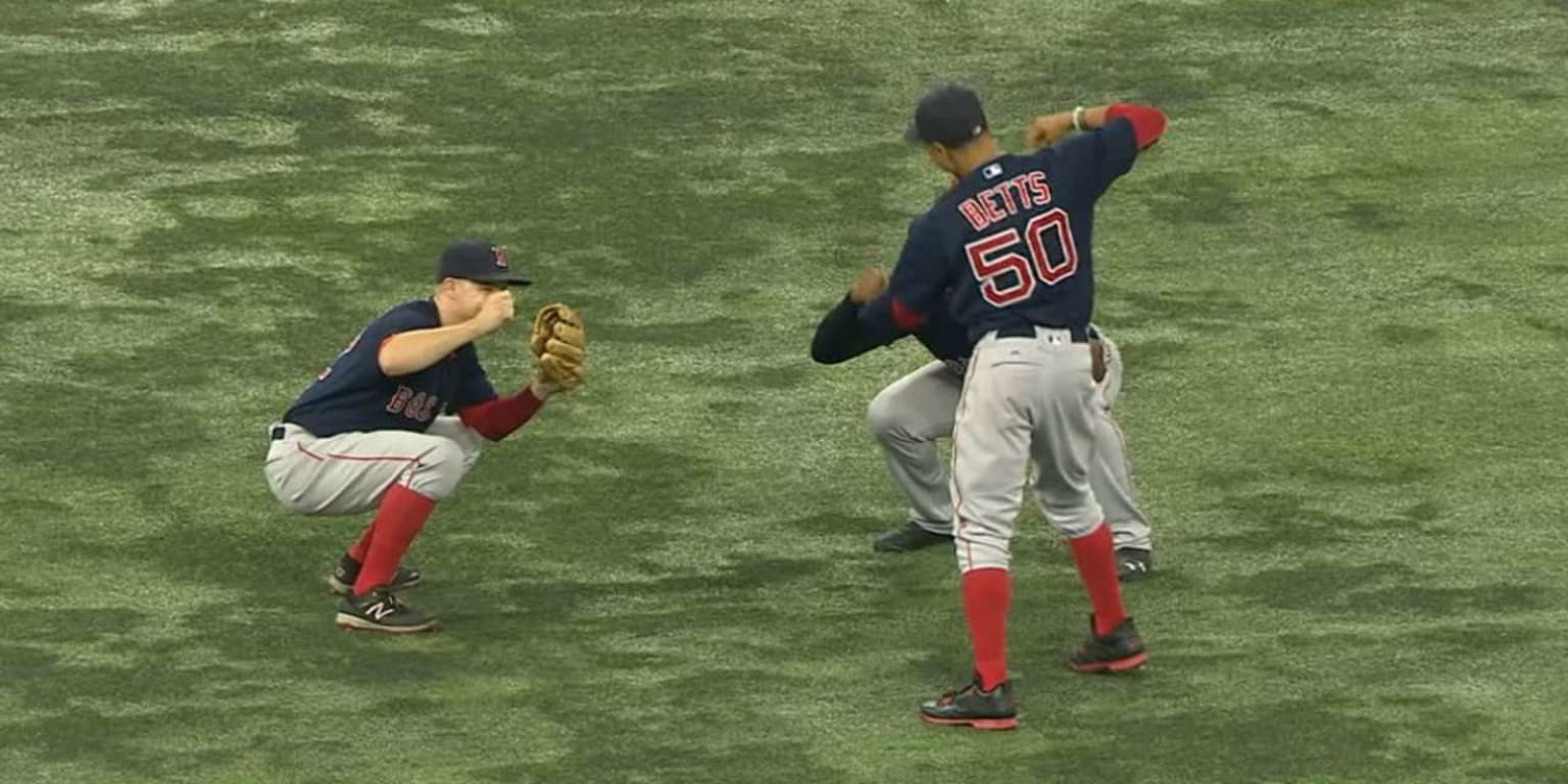 Mookie Betts did a post-win celebration dance that would make Carlton Banks  beam with pride