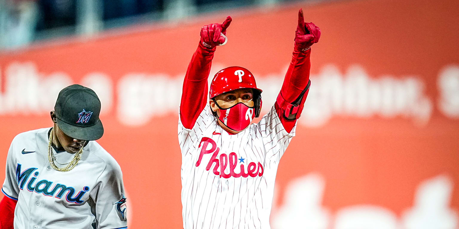 Phillies rally with 7 runs in 8th inning to beat Marlins 8-3 - The San  Diego Union-Tribune