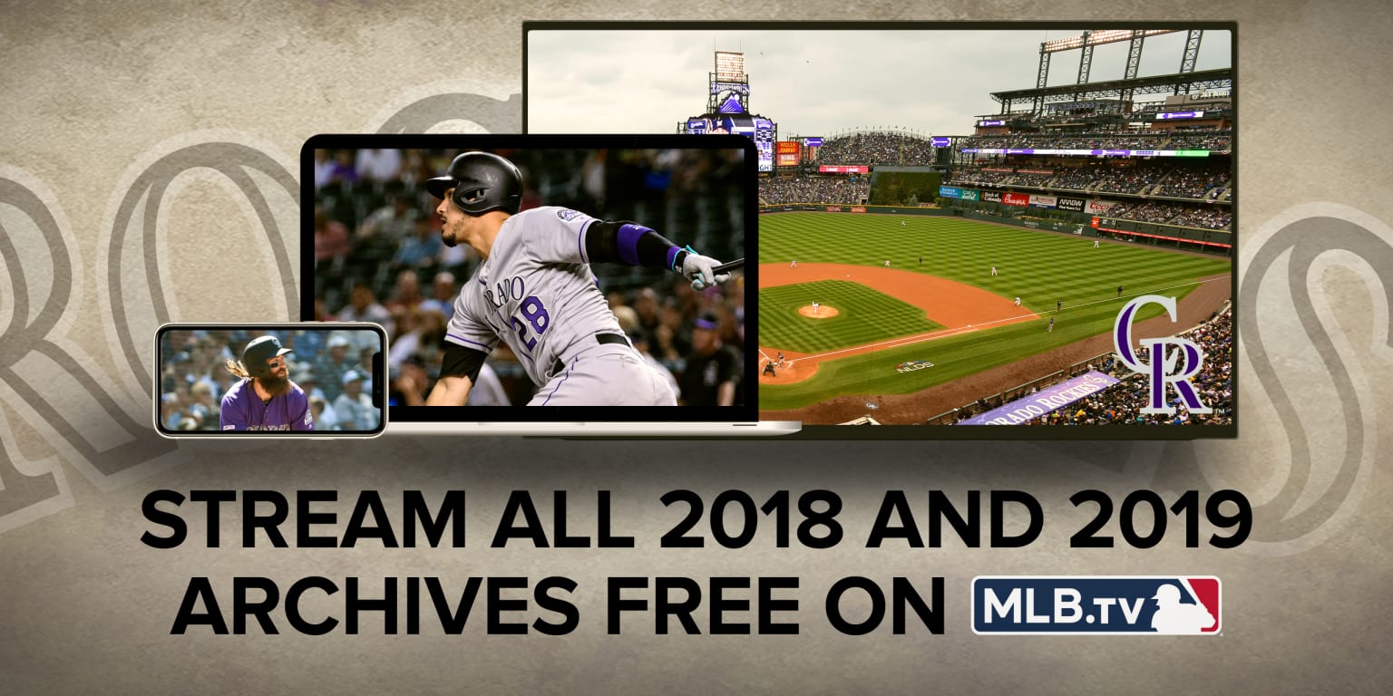 Top Rockies games available for free on MLB
