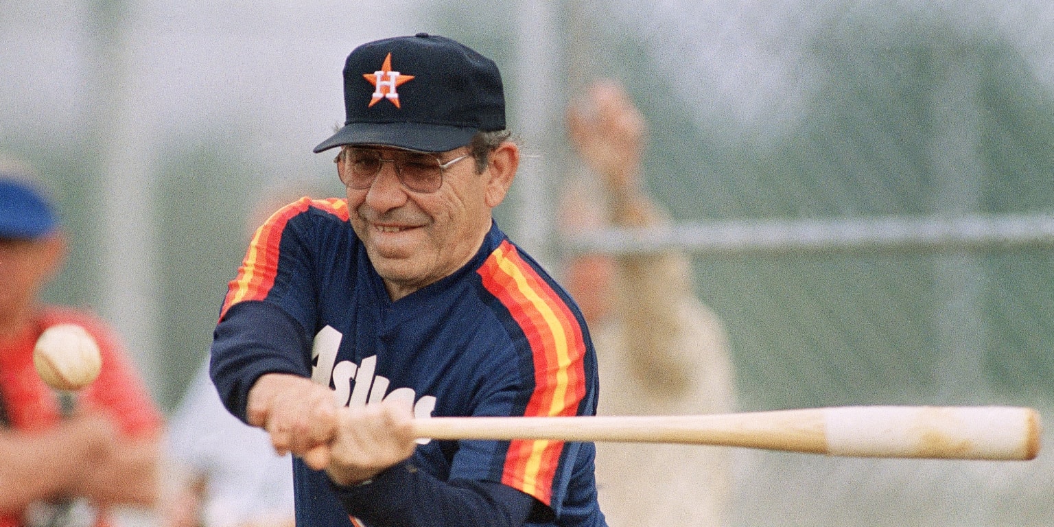 Yogi Berra. Coached Houston Astros (1986-1989)