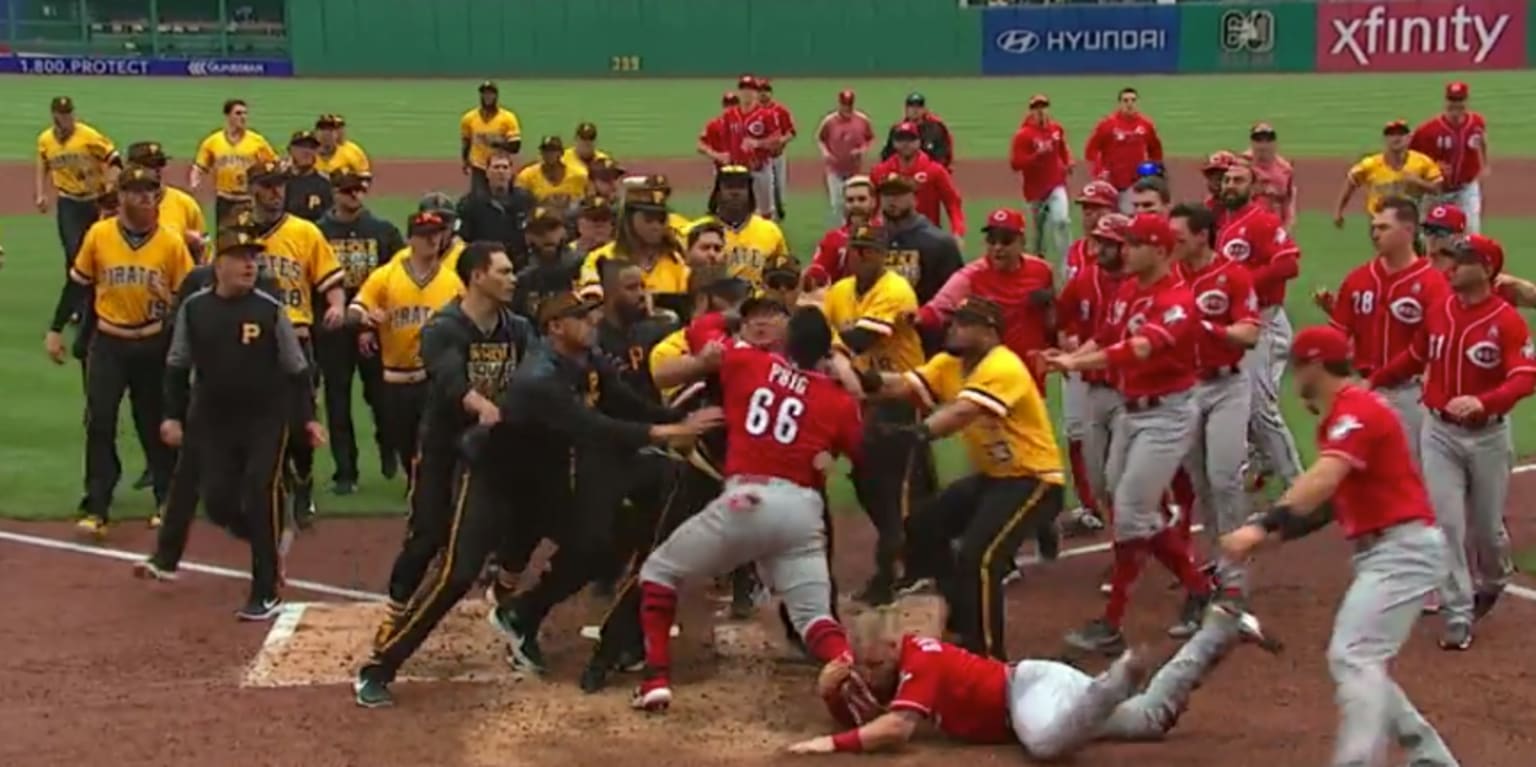 The Reds and Pirates brawl was art