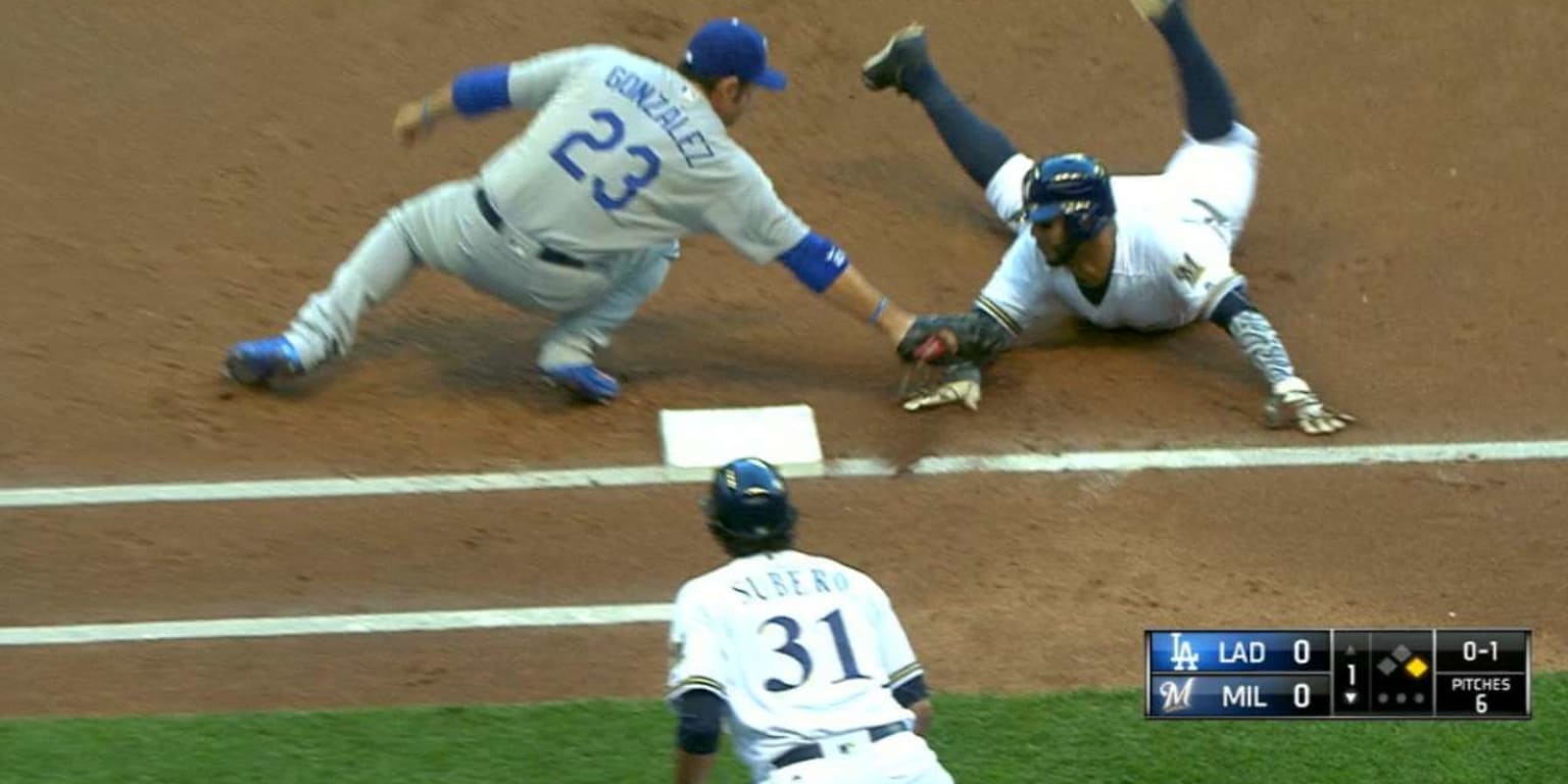 Undaunted by overturned call, Julio Urias picked off Jonathan Villar on his  second attempt