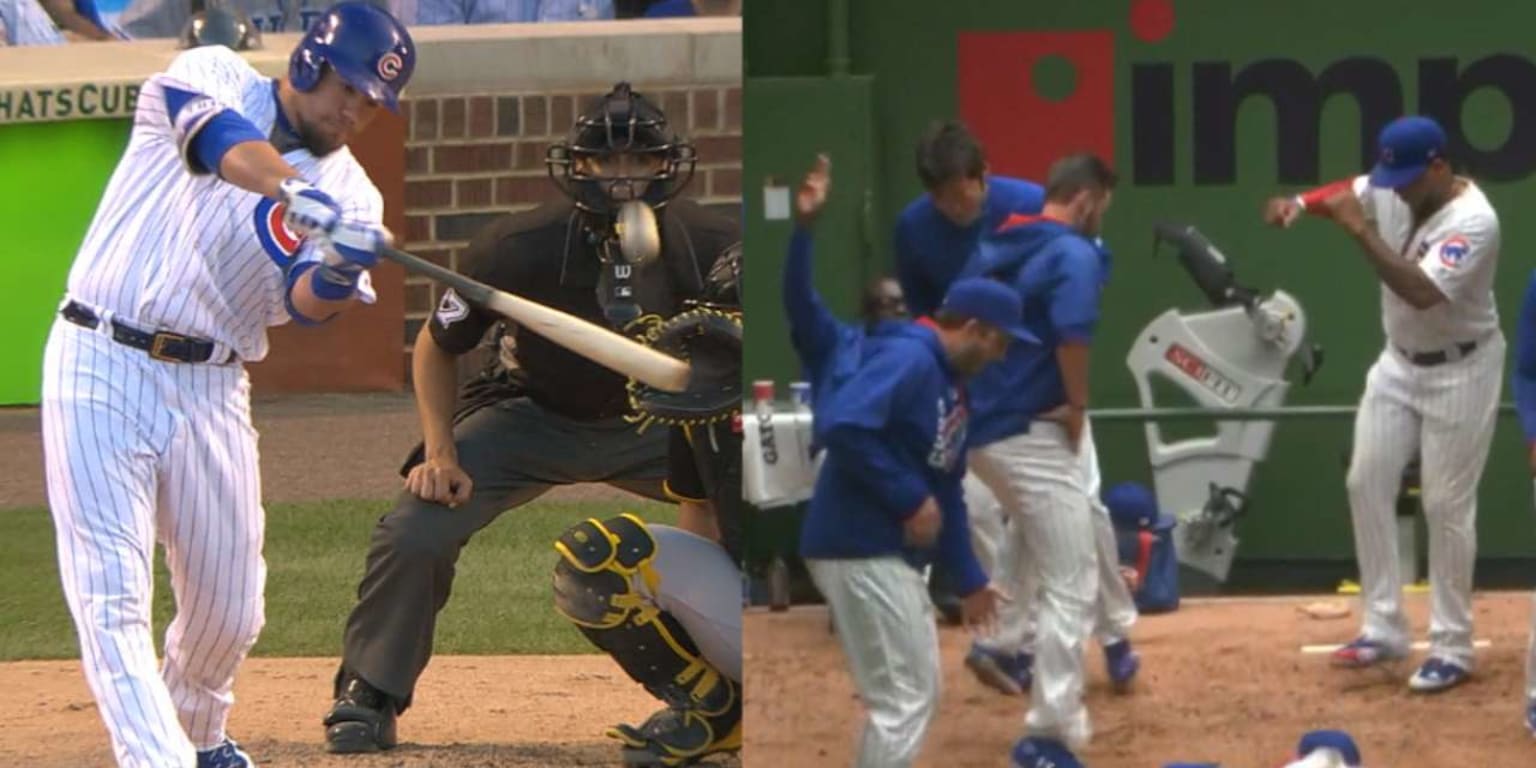 Cubs hero Kyle Schwarber showed off power swing in Cardinal Newman workout