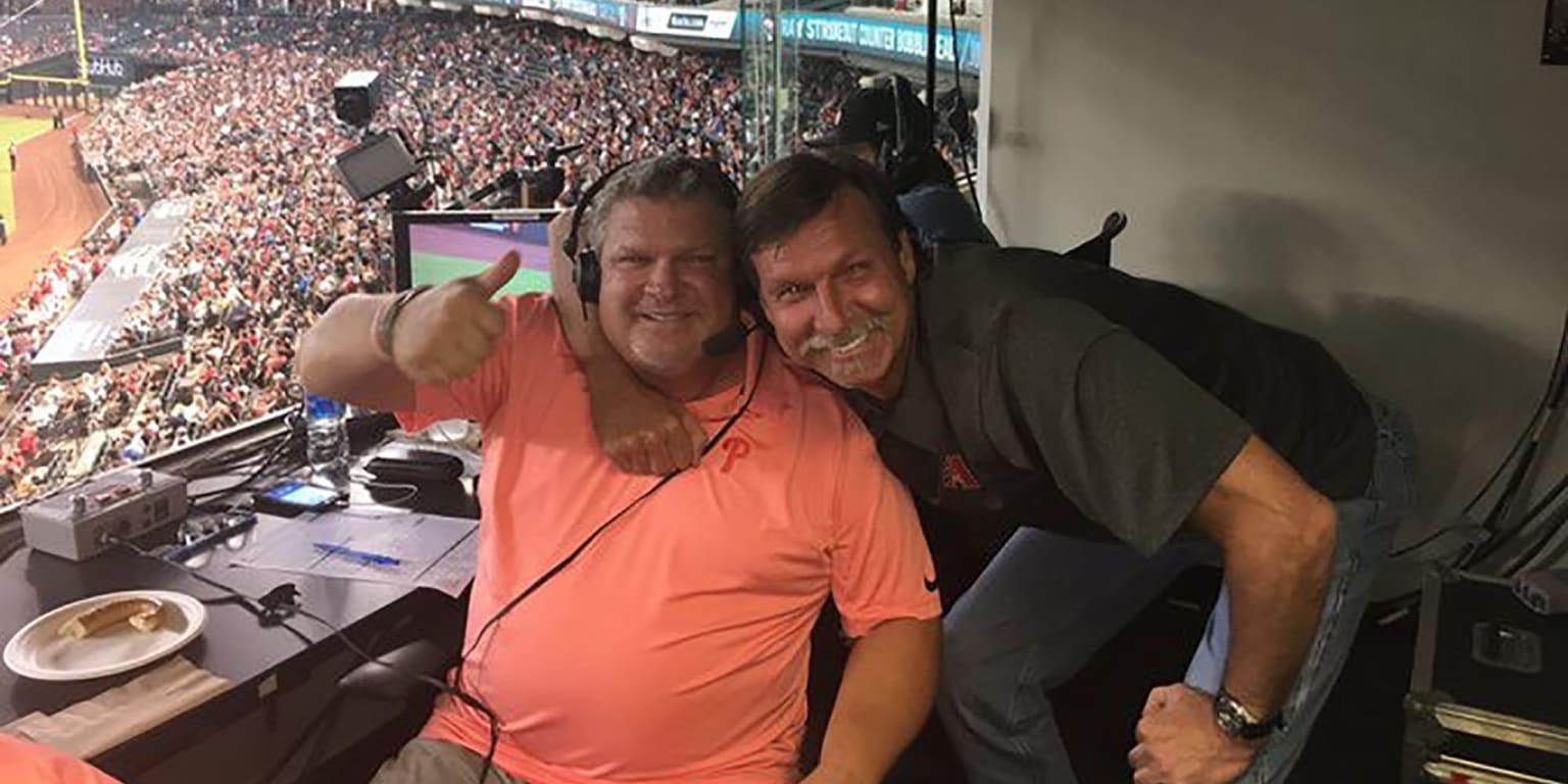 John Kruk and Randy Johnson reunited for a photo to remind us of historic  All-Star matchup