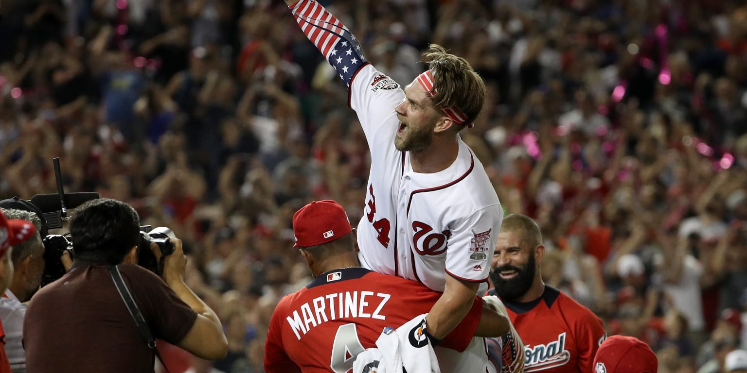 Bryce Harper showed up to the Home Run Derby with a D.C. headband