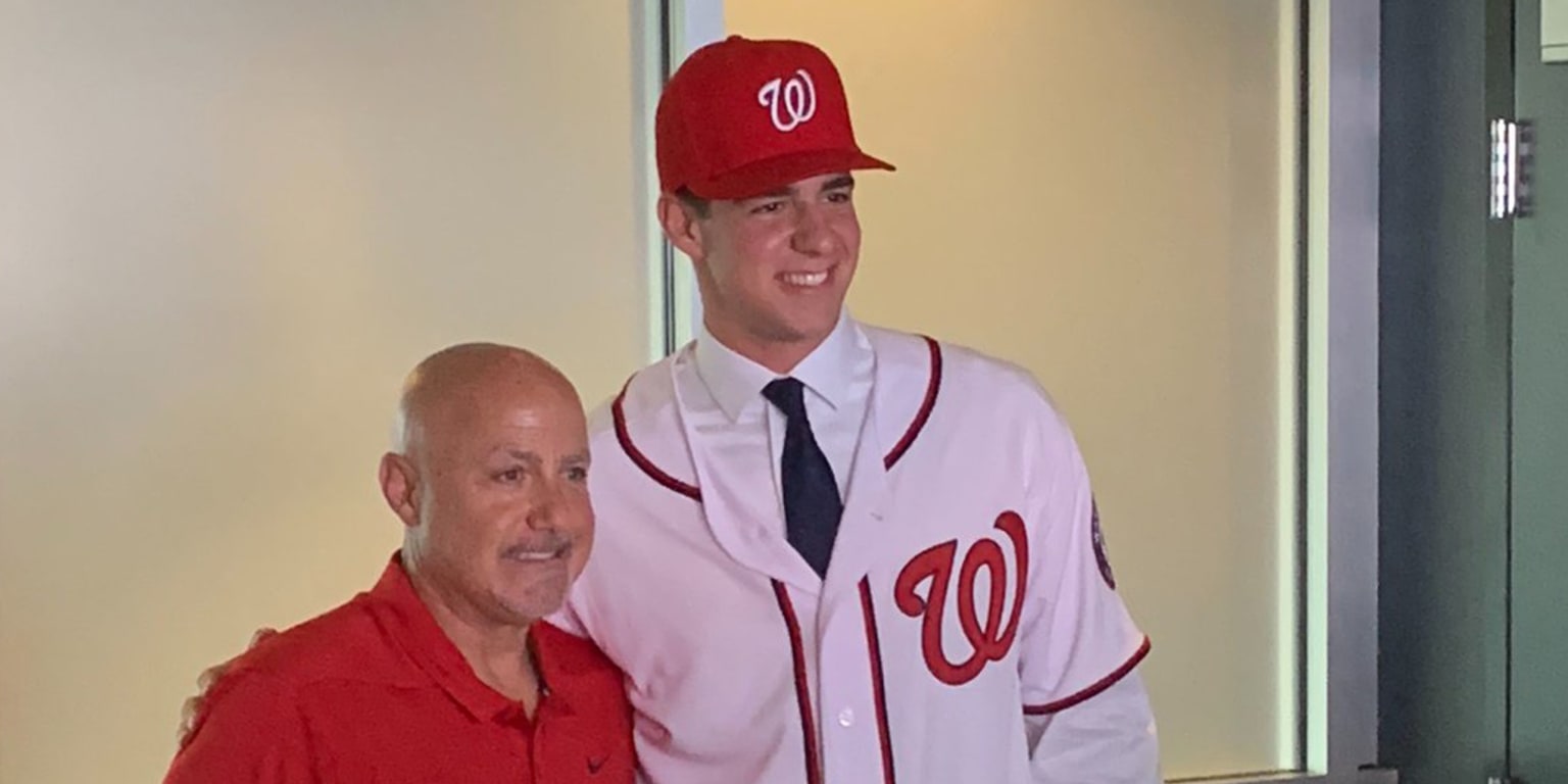 This is a 2022 photo of Jackson Rutledge of the Washington Nationals baseball  team. This image reflects the Washington Nationals active roster Wednesday,  March 17, 2022, in West Palm Beach, Fla., when