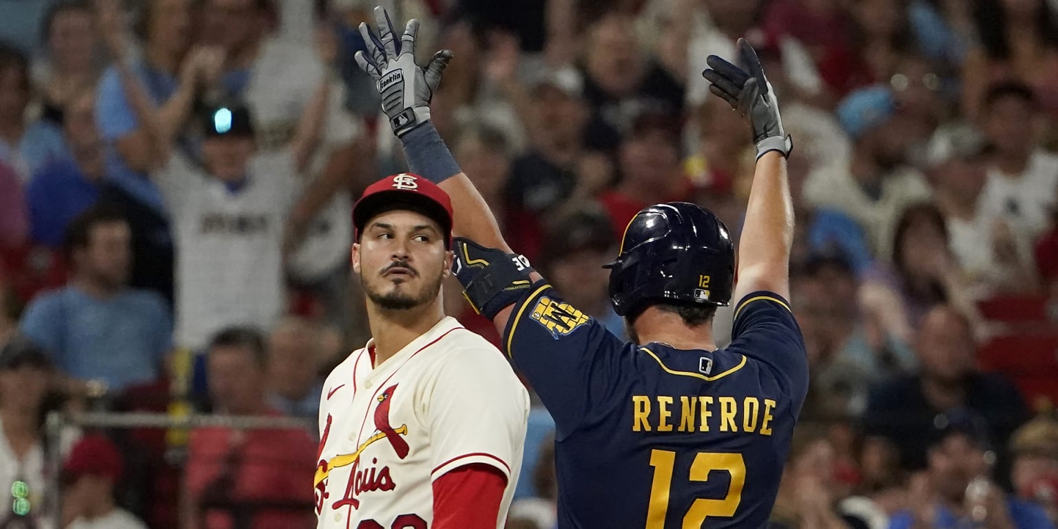 Renfroe’s first triple since ’19 helps Crew come back