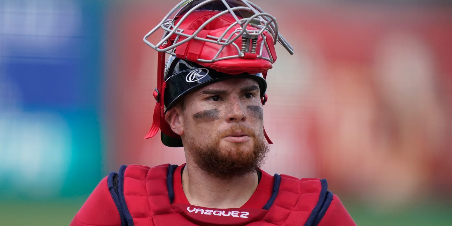 MLB's Christian Vazquez Shows Bloody Scar After Getting Drilled In