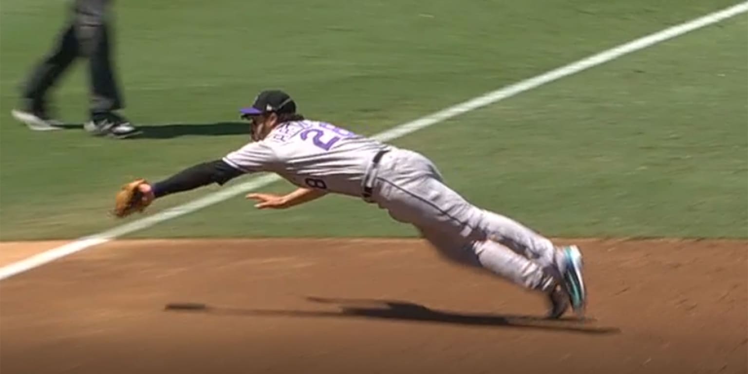 Nolan Arenado Robs Hit With Diving Snare