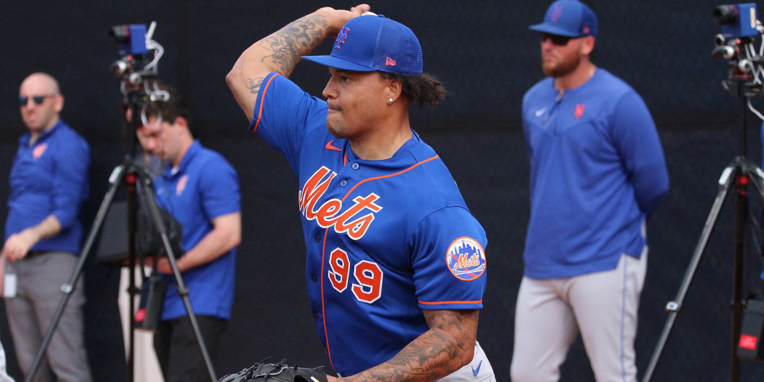 Carlos Carrasco #59 - Game Used Jackie Robinson Day Jersey and Hat Combo -  5 IP, 2 ER, 3 K's - Mets vs. Athletics - 4/15/23