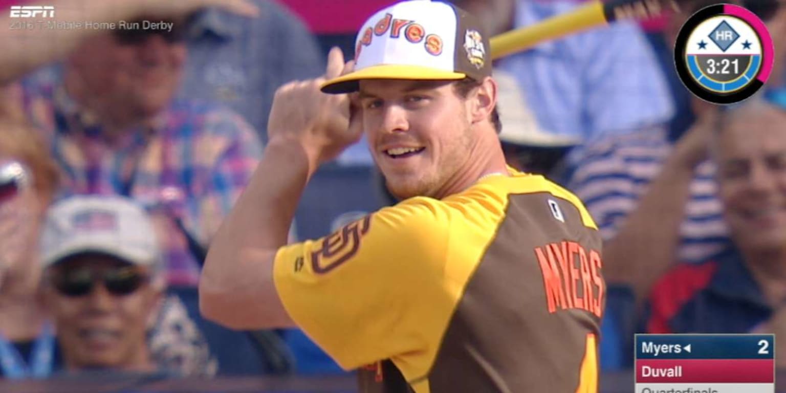 Wil Myers' brother plunks him during Home Run Derby