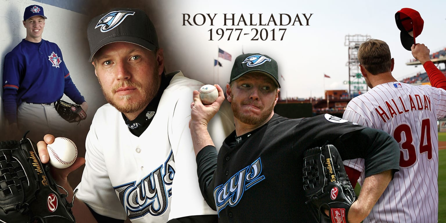 Throwback Toronto Blue Jays Roy Halladay Vintage Baseball Jersey