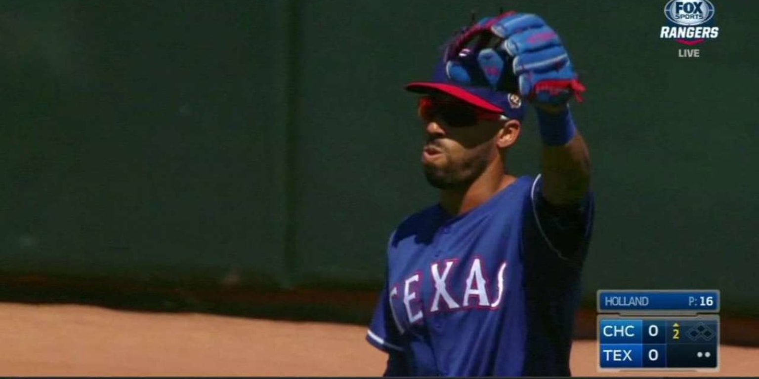 Ian Desmond makes basket catch in deep center field, fires to first for