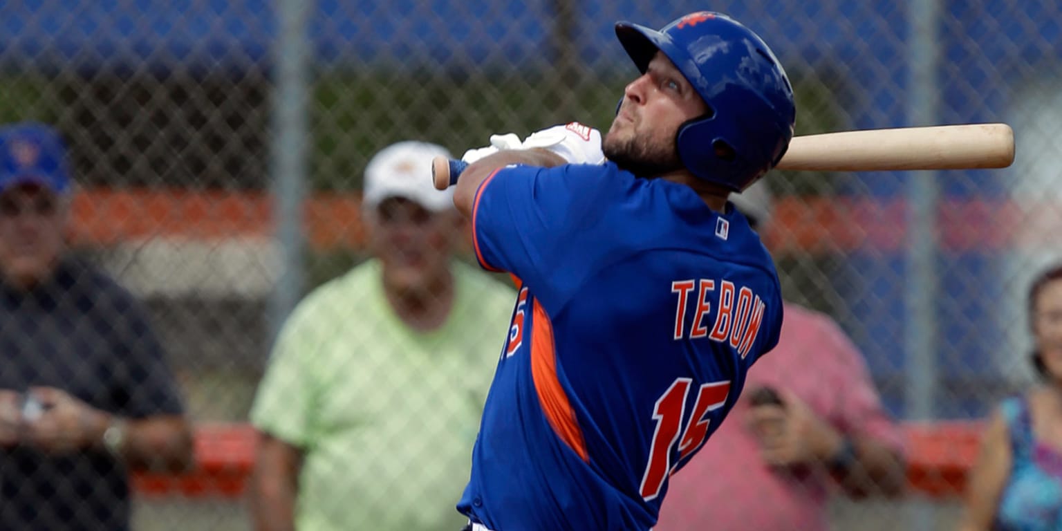 Tim Tebow Hit a Home Run on the First Pitch He Saw to Start His Season