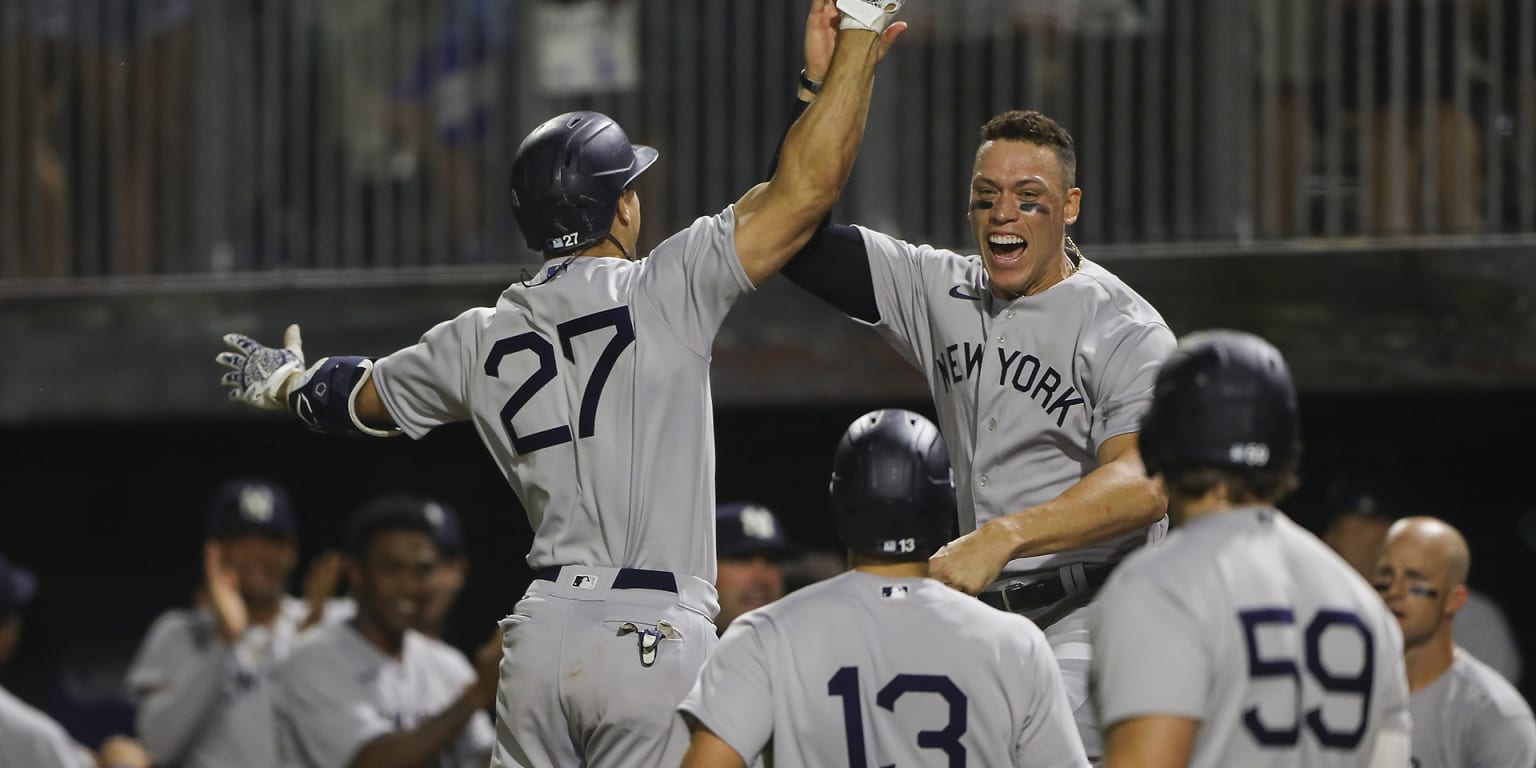 Aaron Judge homers for 7th time in 7 games, Yankees beat Reds 6-2 - The San  Diego Union-Tribune