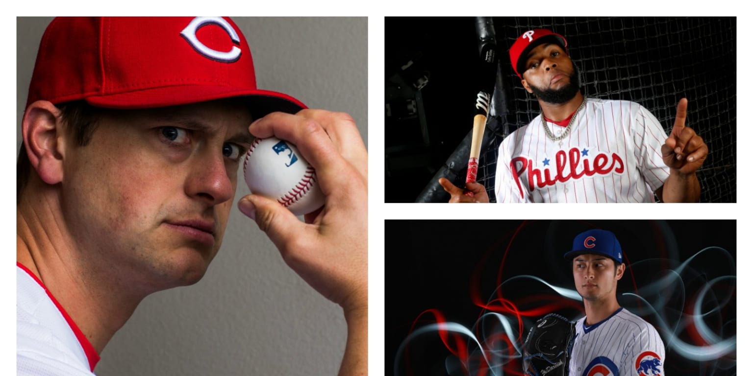 Troy Tulowitzki worked on his pitching mechanics during Blue Jays photo day