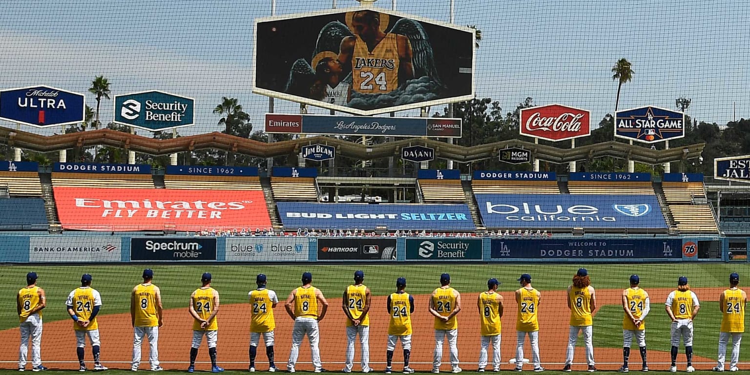 Kobe Bryant LA Dodgers Baseball Jersey - Jerseys & Cleats