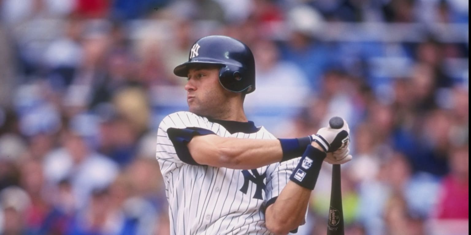 Derek Jeter stuck with his bat