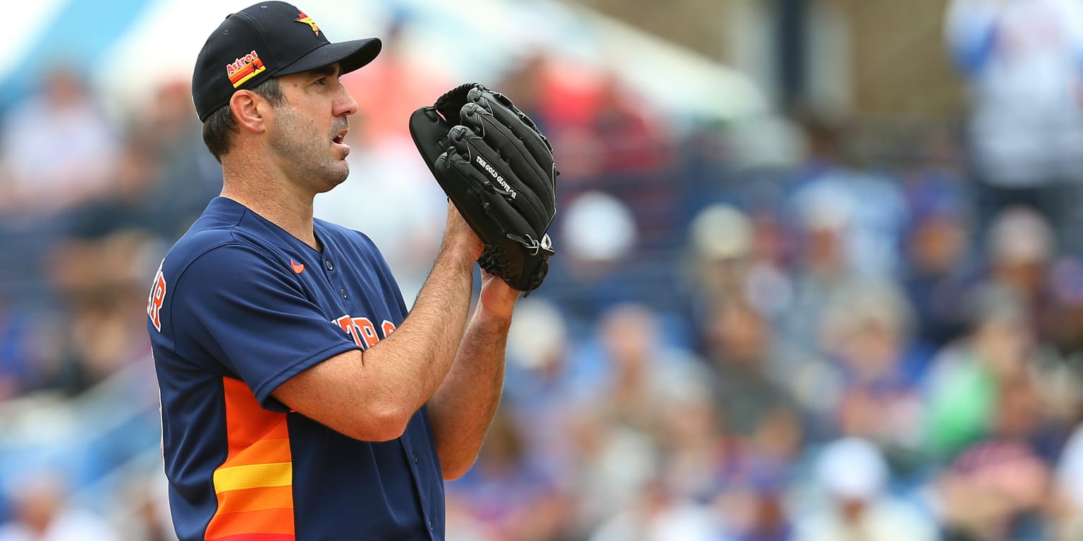 New York Mets pitcher Justin Verlander during a spring training