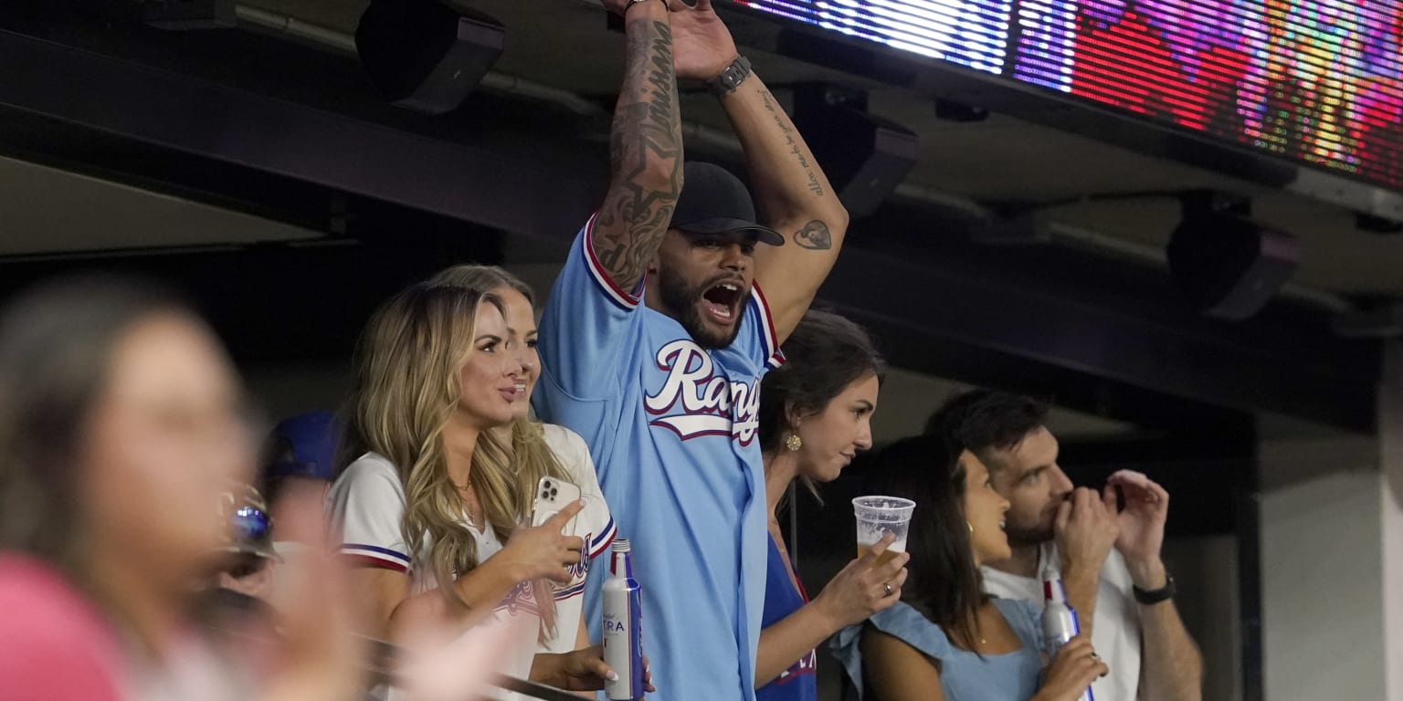 Rangers on Globe Life Field, Nick Solak and Dak Prescott exchange