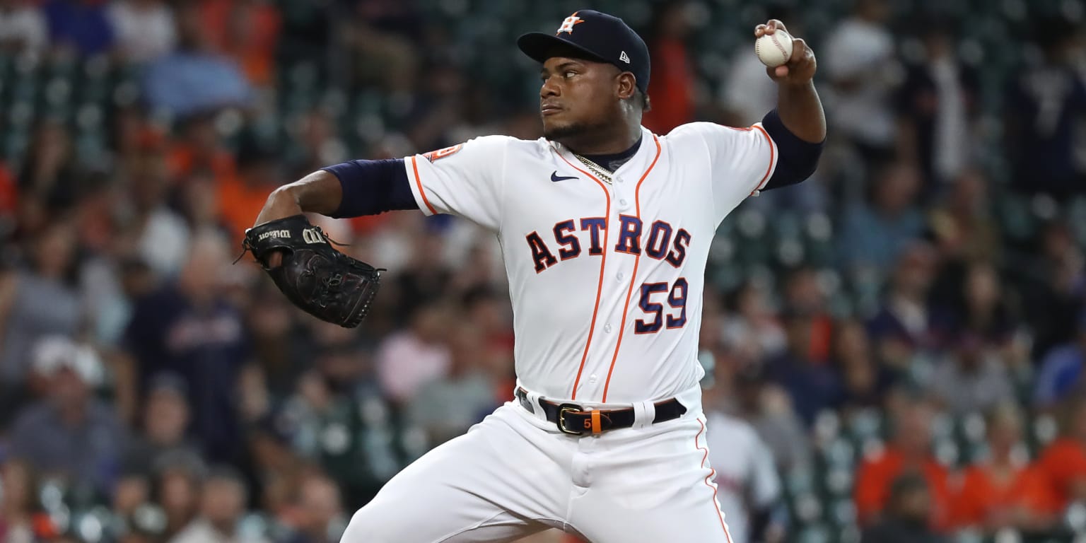 Astros' Framber Valdez throws no-hitter in win vs. Guardians, needing only  93 pitches - The Athletic