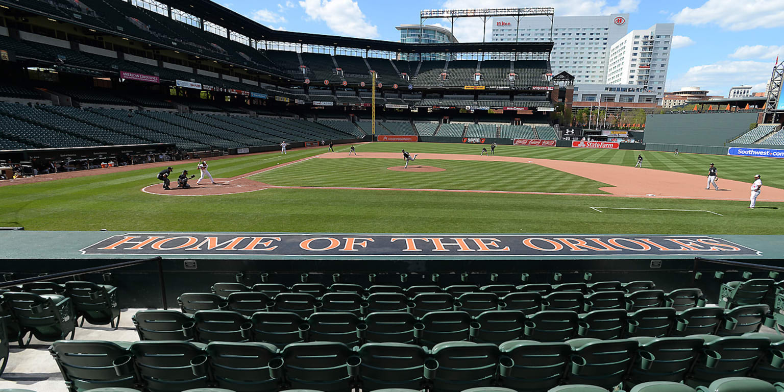 Pictures of Empty Stadium at Orioles-White Sox Game