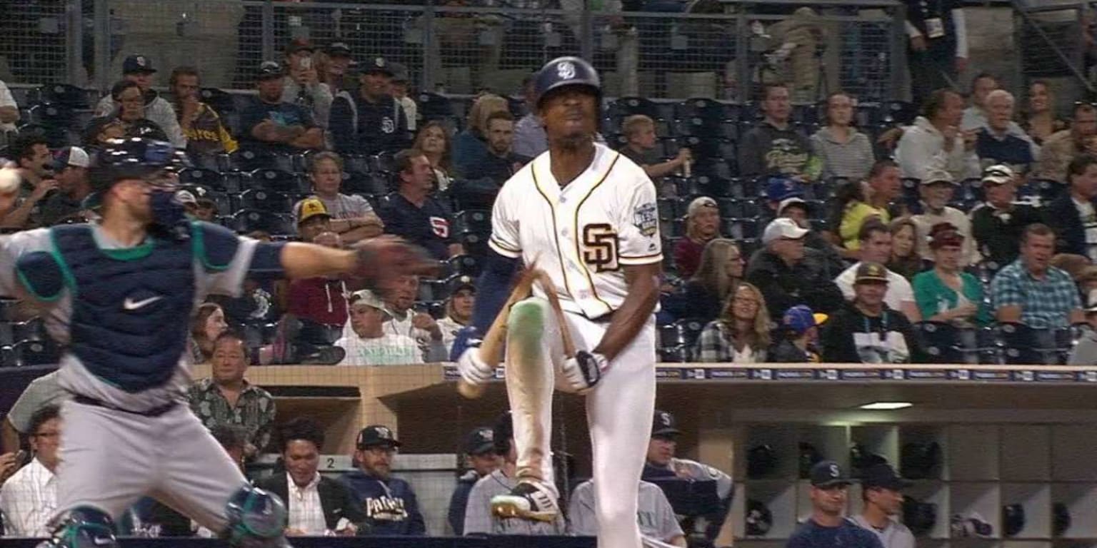 Watch and listen to Melvin Upton Jr. mercilessly break his bat over his