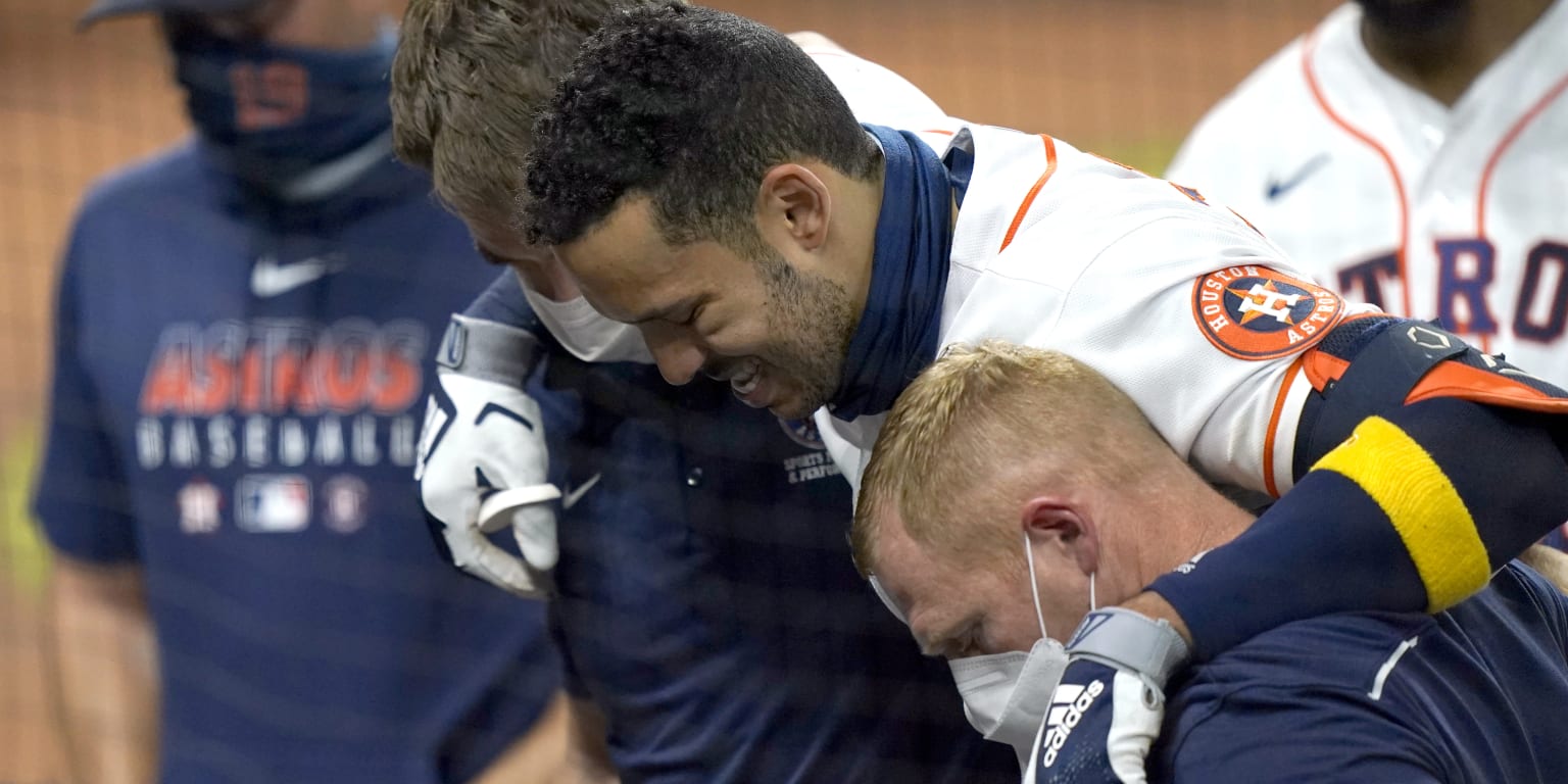 Carlos Correa avoids broken finger, injured list after hit by pitches - The  Boston Globe