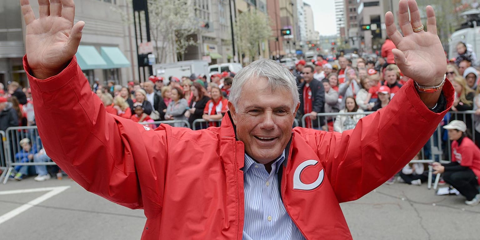 Manager Lou Piniella of the Cincinnati Reds looks on prior to the