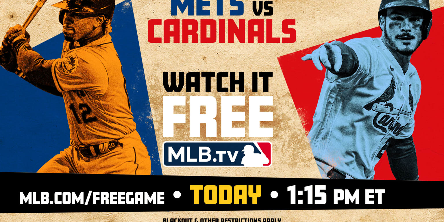 Cardinals face Mets in MLB free game