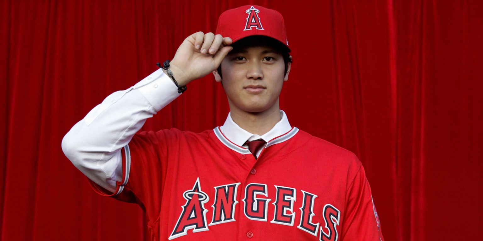 YOUTH L Shohei Ohtani LA Los Angeles Angels MLB white baseball jersey -  Body Logic