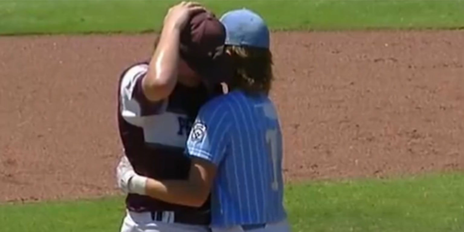 LLWS batter comforts pitcher after being hit in the head