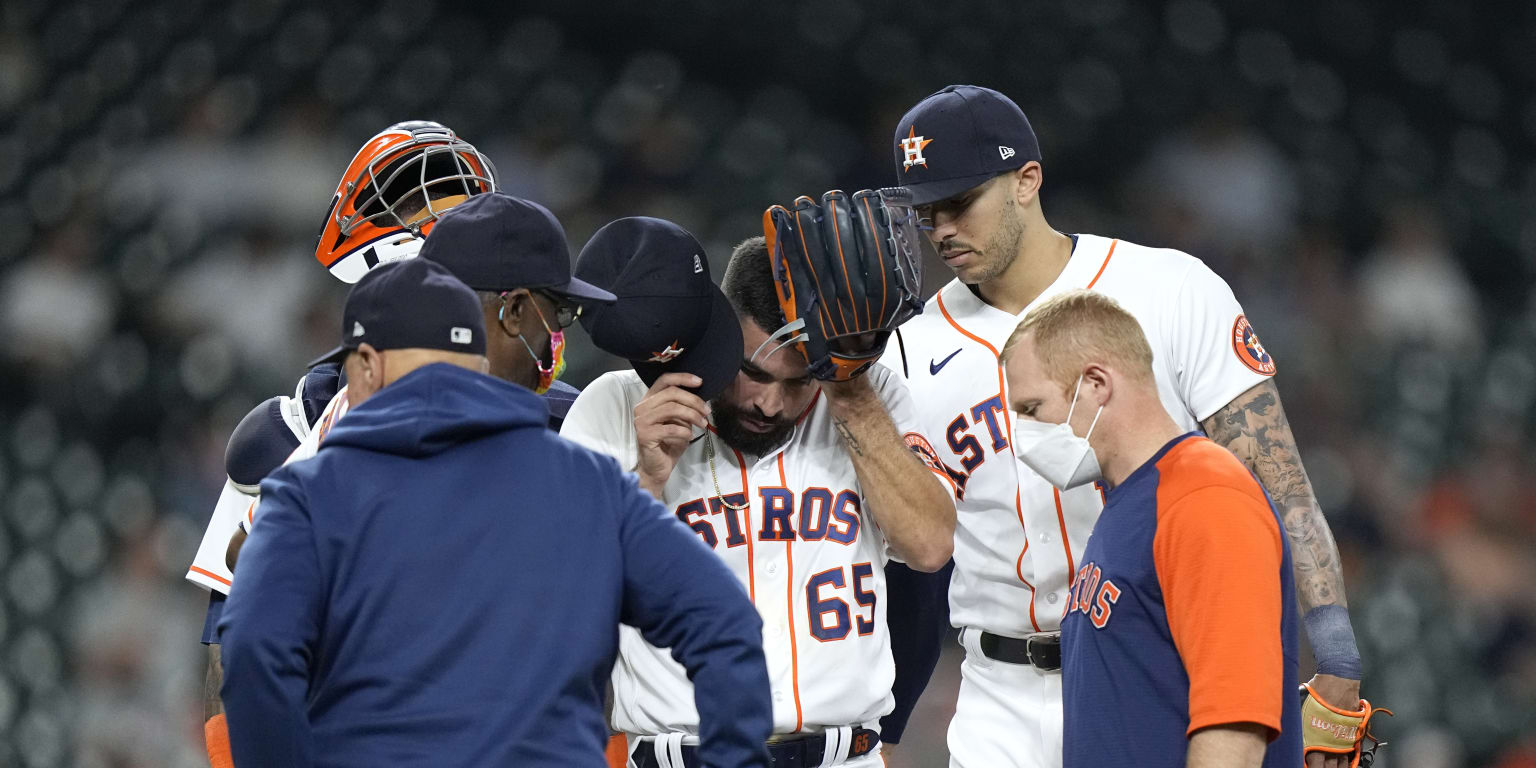 BREAKING: Jose Urquidy of Houston Astros Leaves Game with Apparent Injury -  Fastball