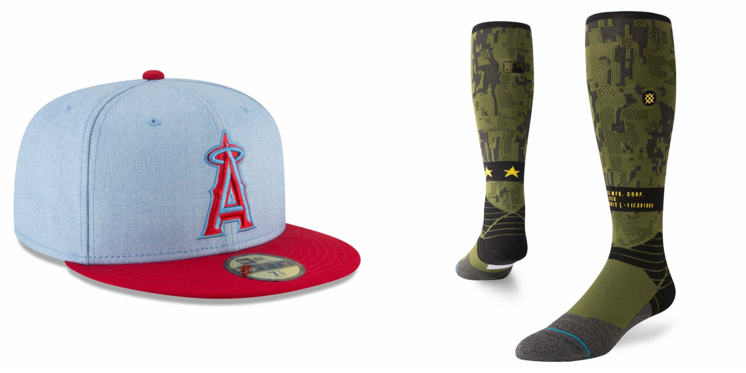 Angels, MLB honor military with special Memorial Day hats, jerseys