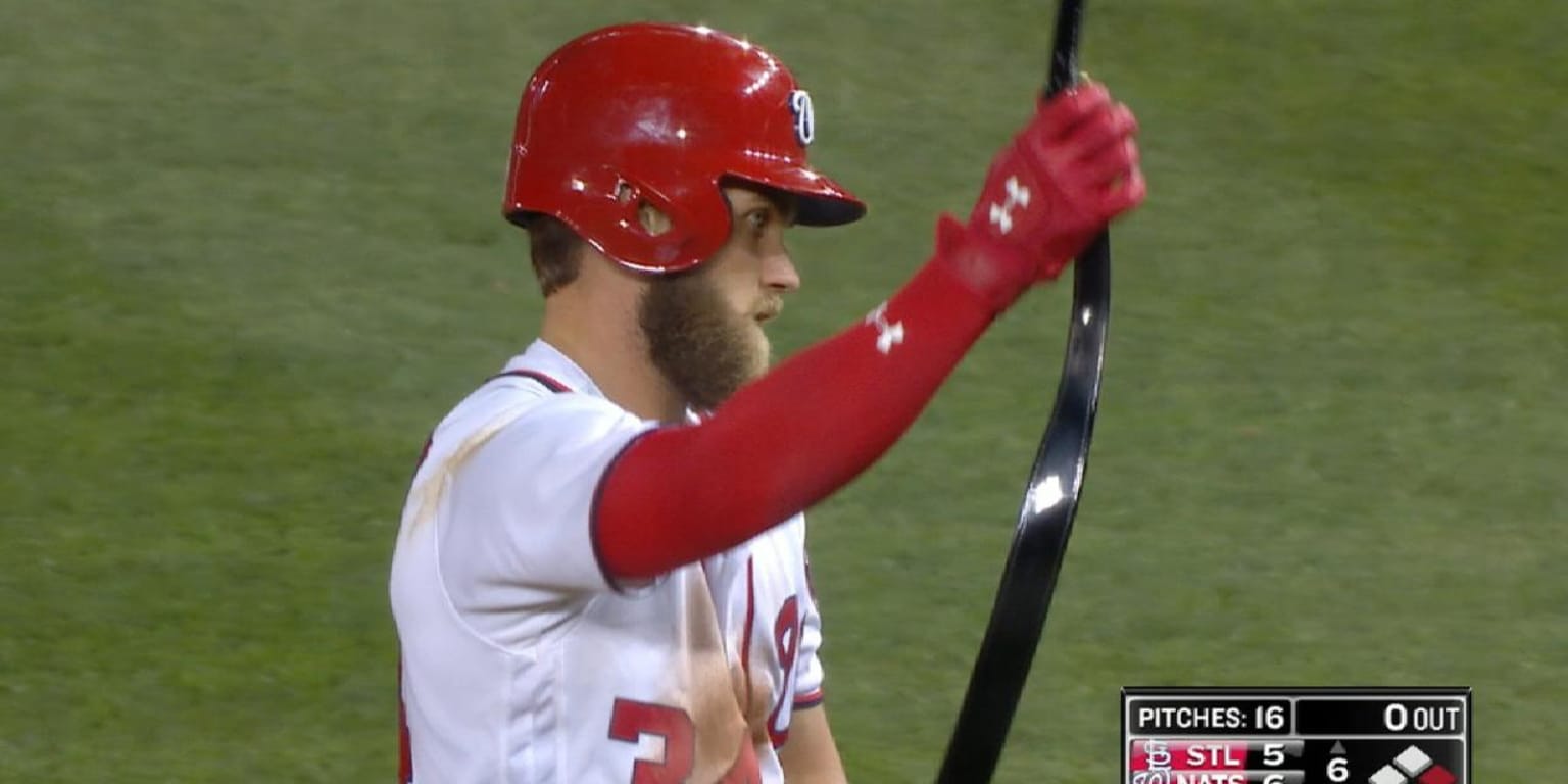Bryce Harper played right out of his belt on Monday