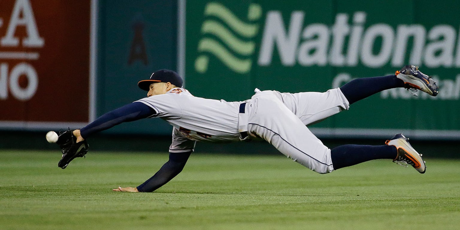 George Springer won't bring the Blue Jays a gold glove in centre but it's  still a good glove