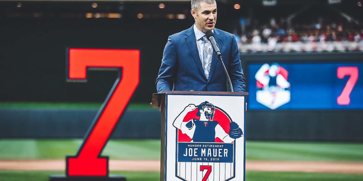 Twins great Joe Mauer's jersey retirement ceremony 